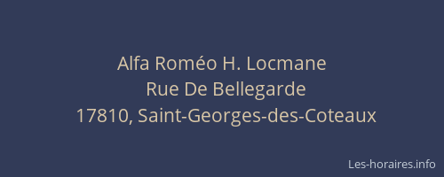 Alfa Rom&eacute;o H. Locmane