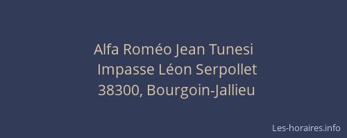 Alfa Rom&eacute;o Jean Tunesi