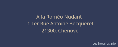 Alfa Roméo Nudant