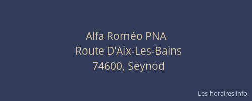Alfa Roméo PNA