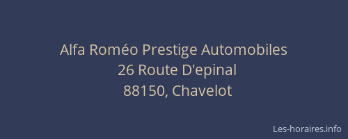 Alfa Roméo Prestige Automobiles
