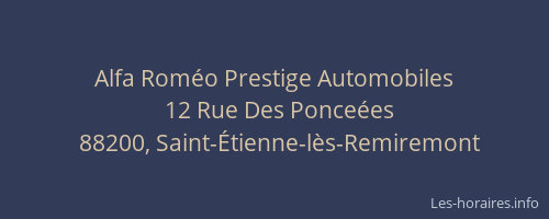 Alfa Rom&eacute;o Prestige Automobiles