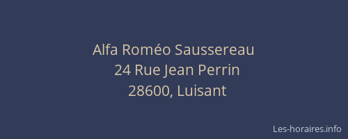 Alfa Rom&eacute;o Saussereau