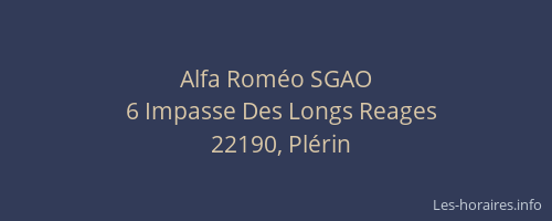 Alfa Rom&eacute;o SGAO