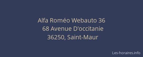 Alfa Roméo Webauto 36