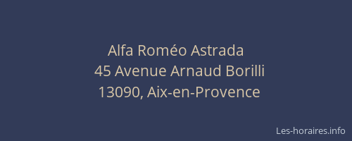 Alfa Roméo Astrada