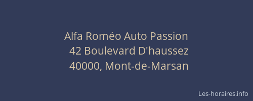 Alfa Roméo Auto Passion