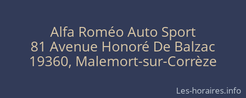 Alfa Roméo Auto Sport