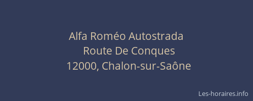 Alfa Roméo Autostrada