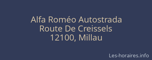 Alfa Roméo Autostrada