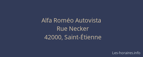 Alfa Roméo Autovista
