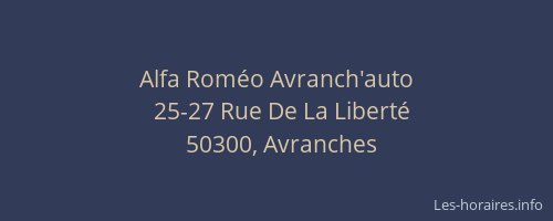 Alfa Roméo Avranch'auto