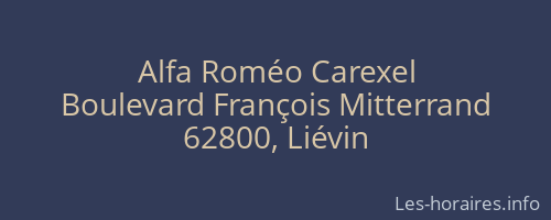 Alfa Roméo Carexel