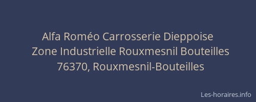 Alfa Roméo Carrosserie Dieppoise