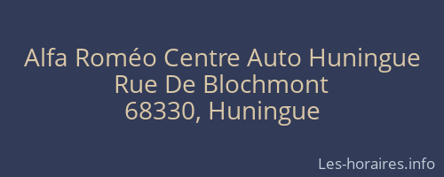 Alfa Roméo Centre Auto Huningue