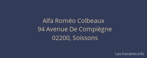 Alfa Roméo Colbeaux