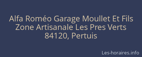 Alfa Roméo Garage Moullet Et Fils