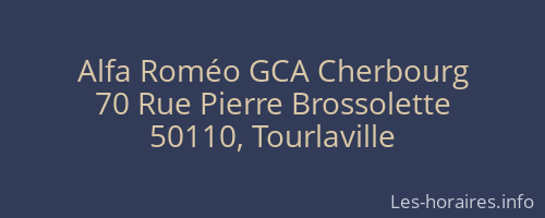 Alfa Roméo GCA Cherbourg