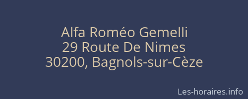Alfa Roméo Gemelli