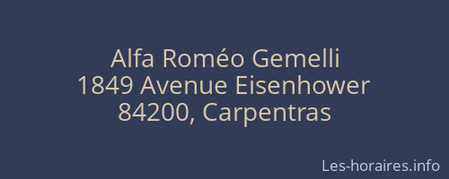Alfa Roméo Gemelli