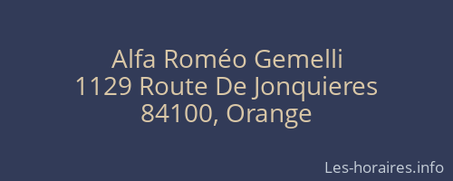 Alfa Roméo Gemelli