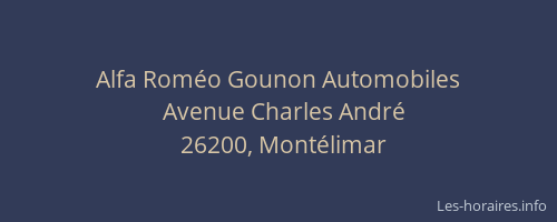 Alfa Roméo Gounon Automobiles