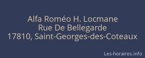 Alfa Roméo H. Locmane