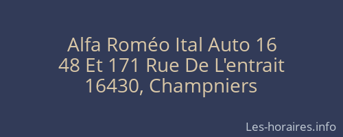 Alfa Roméo Ital Auto 16