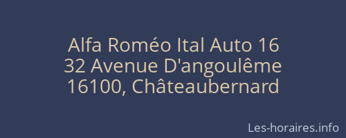 Alfa Roméo Ital Auto 16