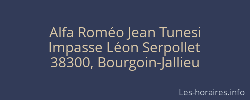 Alfa Roméo Jean Tunesi