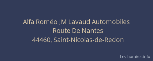 Alfa Roméo JM Lavaud Automobiles