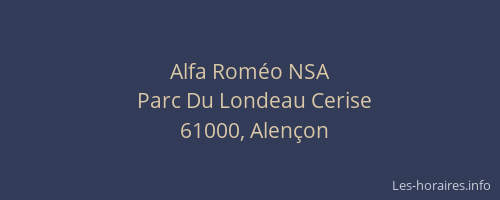 Alfa Roméo NSA