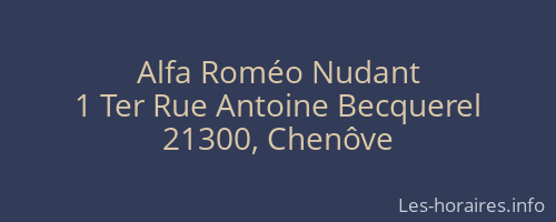 Alfa Roméo Nudant