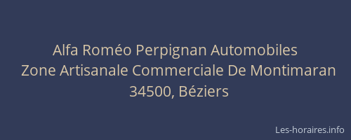 Alfa Roméo Perpignan Automobiles