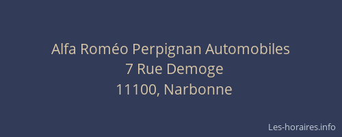 Alfa Roméo Perpignan Automobiles