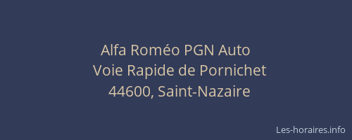Alfa Roméo PGN Auto