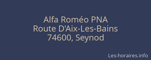 Alfa Roméo PNA