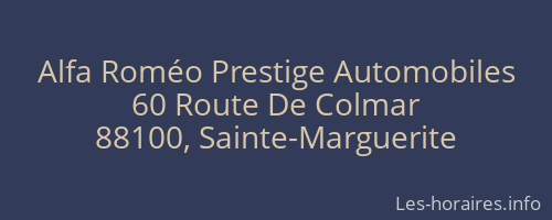 Alfa Roméo Prestige Automobiles