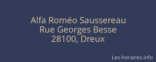 Alfa Roméo Saussereau