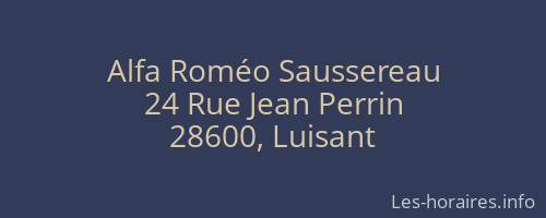Alfa Roméo Saussereau
