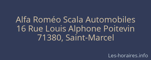 Alfa Roméo Scala Automobiles