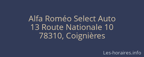 Alfa Roméo Select Auto