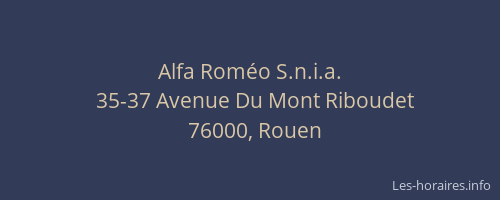 Alfa Roméo S.n.i.a.