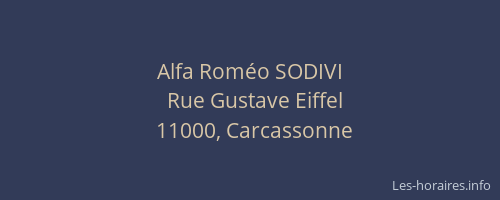 Alfa Roméo SODIVI