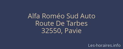 Alfa Roméo Sud Auto