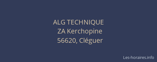ALG TECHNIQUE