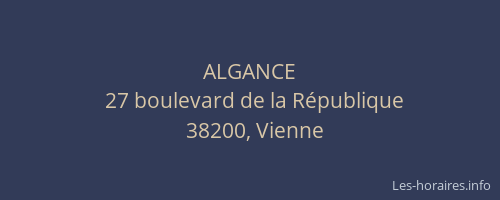 ALGANCE