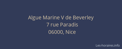 Algue Marine V de Beverley