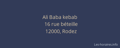 Ali Baba kebab