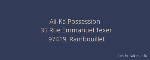 Ali-Ka Possession